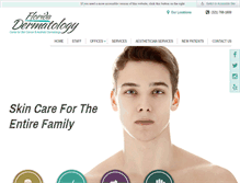 Tablet Screenshot of fldermatology.com